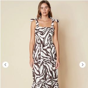 Faithfull the brand Rianne midi dress Javelina Animal print XS